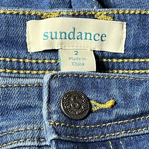 Sundance‎ Agnes Pants Straight Leg Denim Boho Minimalist High Rise Jeans Sz 2 - Picture 3 of 8